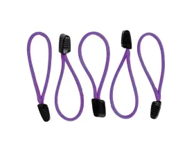 HSP Seats Paracord Zipper Pulls w/ Plastic Grip Pack of 5 Purple